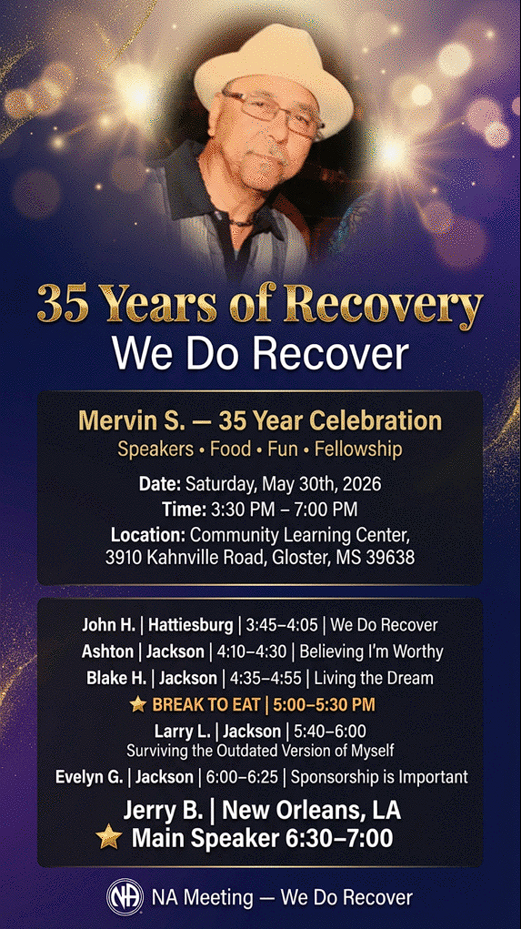 35 Years of Recovery : Mervin S.